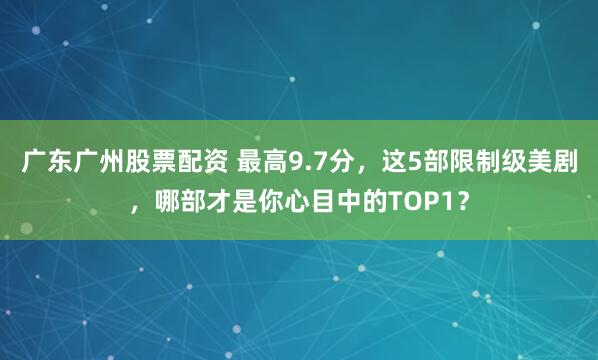广东广州股票配资 最高9.7分，这5部限制级美剧，哪部才是你心目中的TOP1？